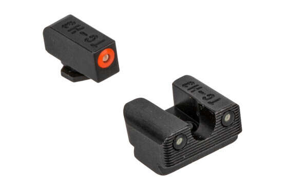 TRUGLO Tritium PRO Night sight with high vis orange front sight for the Glock 42 and Glock 43